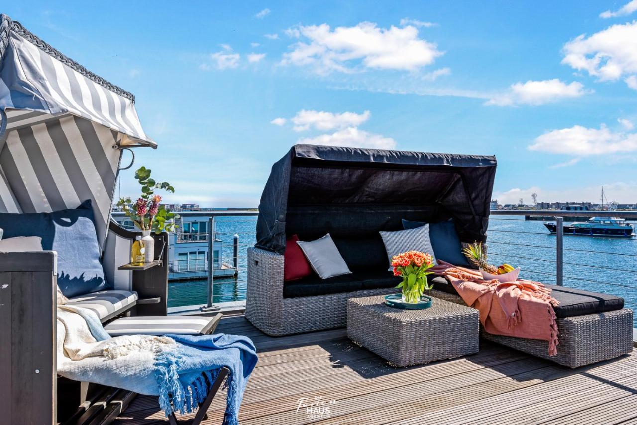 Schwimmendes Haus Aloha Villa Olpenitz Bagian luar foto